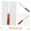 FRCOLOR Wooden Handle Hair Removal Wax Applicator Portable Body Hair Removal Spatula Stainless Steel Waxing Wand view 3