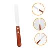 VICASKY Wood Handle Waxing Scraper Hair Removal Spatula Stainless Steel Applicator for Body Hair Removal view 4
