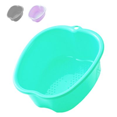 AXLOFO Foot Soaking Bath Basin, Large Plastic Foot Soaking Tub, Feet Massage Feet Bath Bucket, Great for Getting The Dead/Old Skin Off Your Foots (lvbasin)