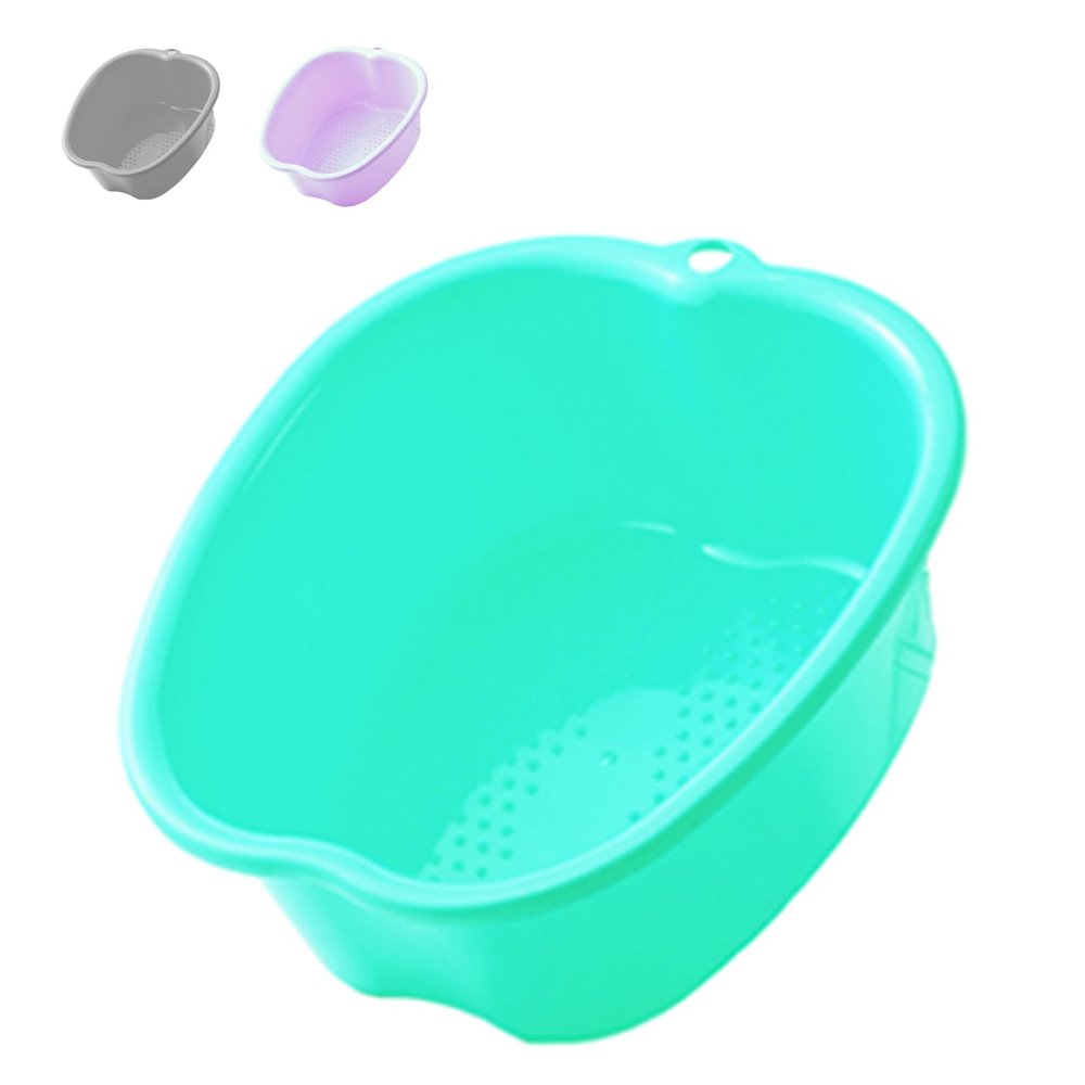 AXLOFO Foot Soaking Bath Basin, Large Plastic Foot Soaking Tub, Feet Massage Feet Bath Bucket, Great for Getting The Dead/Old Skin Off Your Foots (lvbasin)