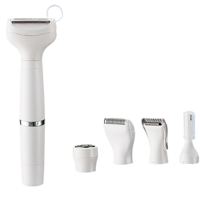 Multi in one Bikini Shaver Set, Rechargeable Women's Private Hair Removal Device, Electric Underarm Shaver, Water Washing Eyebrow Trimmer, Trimmer