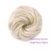 huangtinghui0802 Bun, Messy Curly Chignon Scrunchie Clip-in Hair Tails Extensions Fake Hair Bun for Women(White) view 2