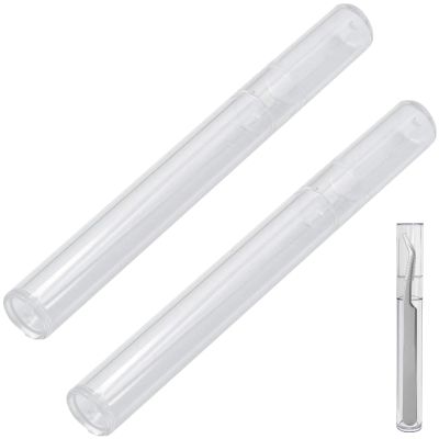 2 Packs Professional Tweezers Storage Case, Tweezers Organizer Eyelash Extension Tools Travel Small Box for Clip Manicure Tool