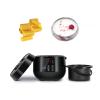 100W Candle Wax Melter, LED Display & Temperature Control, 360 Bottom Heating, Wax Warmer for Facial, Eyebrow & Full Body Black view 1