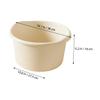 Angoily Plastic Foot Bath Barrel Durable Foot Soaking Tub Compact Spa Bucket for Home Use Lightweight and Portable for Relaxation for Travel and Storage view 2