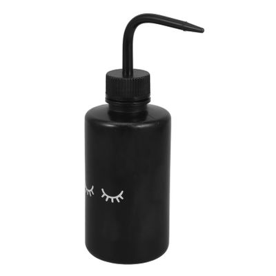 FELTECHELECTR 4pcs Lash Extension Cleaning Bottle Curved Nozzle Eyelash Cleaning Aid for for Makeup Brushes and Beauty Tools Squeeze Bottles