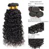 08 10 12 Inch Natural Black Color Human Hair Bundles Water Wave Bundle 3 Bundles 300gHuman Hair Bundles 12A Unprocessed Raw Brazilian Virgin Soft Quick Weave for Black Women view 3