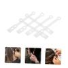 Mikinona 35pcs Hair Perm Rod Elastic Bands for Long Hair Styling Soft Rubber Bands for Curling Secure Clasp Design for Home Hairdressing and Diy Perms view 4