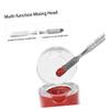 Healvian 1set Stainless Steel Makeup Mixing Plate Spatula Tool Cosmetic Palette for Blending Foundation Lipsticks and Nail Art Portable Design for Beauty Salons and Travel view 3