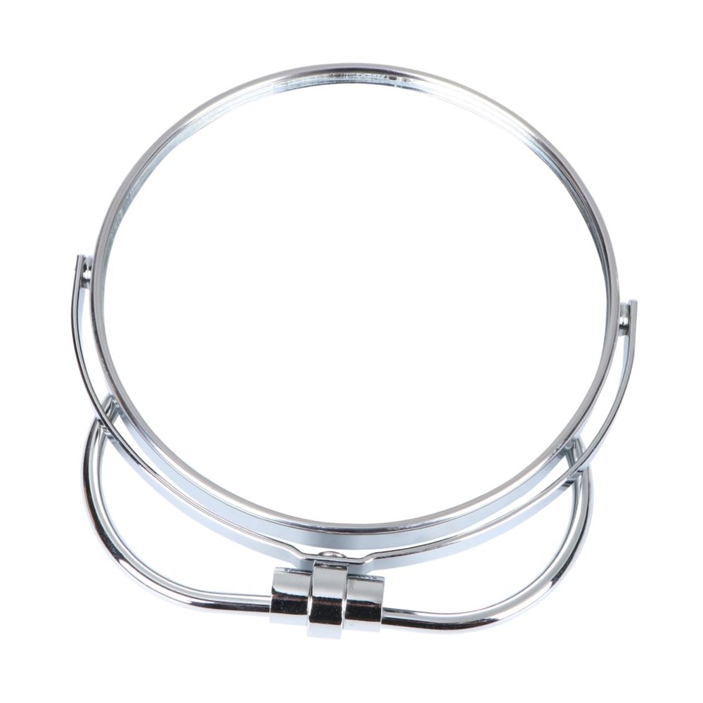 VICASKY Double-Sided Foldable Makeup Mirror for Home Office Compact Wall Hanging Desktop Vanity Mirror Silver Finish for Bathrooms Bedrooms