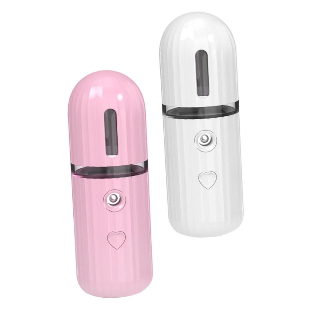 Healeved 2pcs Handy Hydrating Mist Sprayer Multi-Functional Facial Mister for Skin Types