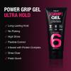 Red by Kiss Power Grip Gel Long-Lasting Hold, Frizz-Free, High Shine, Protein Complex, Edge Control & Curl Definition (Ultra Hold, 5 oz) view 2