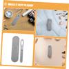 FOMIYES 2sets Double-Sided Nail File with Non-Slip Handle Portable Stainless Steel Manicure Tools for Thick Toenails and Fingernails for Home and Travel Use view 3