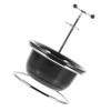 Ipetboom Premium Shaving Razor Brush Stand Set Plastic Soap Bowl and Brush Adjustable Holder for Men for Daily Grooming and Travel view 1