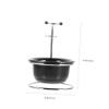 Ipetboom Premium Shaving Razor Brush Stand Set Plastic Soap Bowl and Brush Adjustable Holder for Men for Daily Grooming and Travel view 2