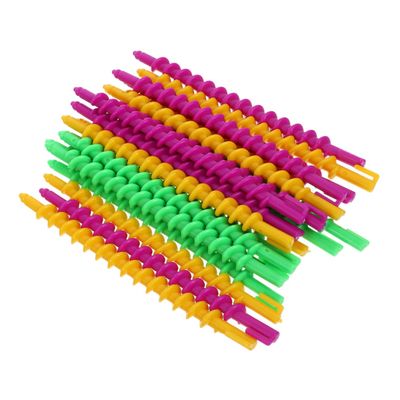 FOMIYES 40pcs Hair Roller Spiral Perm Rods for Curly Hair Styling Tools Soft Material for Salon and Home Use
