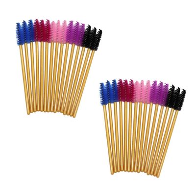 HONMEET 250pcs Disposable Eyelash Brush Wands Eyebrow Applicators Handle for Lash Extensions and Makeup Application