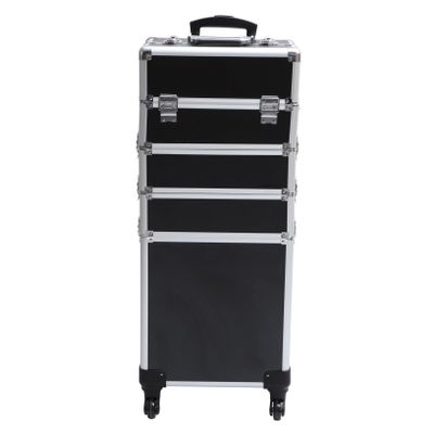 Didiseaon Large Capacity Makeup Suitcase Sections Rolling Train Case Beauty Organizer