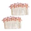 VICASKY 2pcs Sparkling Crystal Hair Comb Rhinestone Side Comb for Women for Weddings view 1