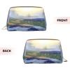 YVNKHKU Makeup Bag Women Toiletrie Showe Brush Skin Care Travel Organizer Purse Me Large Makeup Purse Accessories, Tote boreal forest view 3