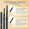 FeiCuiYun 5 Pcs Eyebrow Pencils for Women, Waterproof Professional Makeup Micro Brow Pencil, Dark Coffee Brow Kit with Eyebrow Brush, Ultra-Fine Mechanical Pencil, Vegan&Cruelty-Free (C05#Dark Coffee) view 4