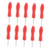 10Pcs Eyelash Bottle Piercing Needles Tool Stainless Steel Nozzle Pins for Salon Supplies Blocking Design for Lash Extension Applications Handle view 1