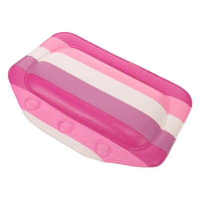 FRCOLOR Luxury Bath Pillow Strong Cups for Neck and Back Support Soft Headrest for Bathtub Relaxation for Spa and Soothing Baths