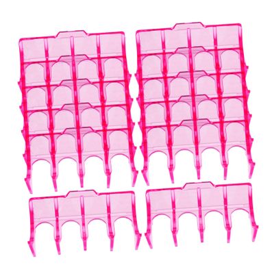 Didiseaon 12pcs Heat Resistant Hair Curling Rods Holder Professional Storage Stand for Salon Hair Perm Tools Lightweight and Durable Design for Safe Hairdressing Use