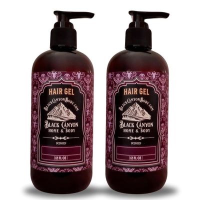 Black Canyon Hyacinth & Heather Scented Protein Hair Gel, 12 Oz (2 Pack)
