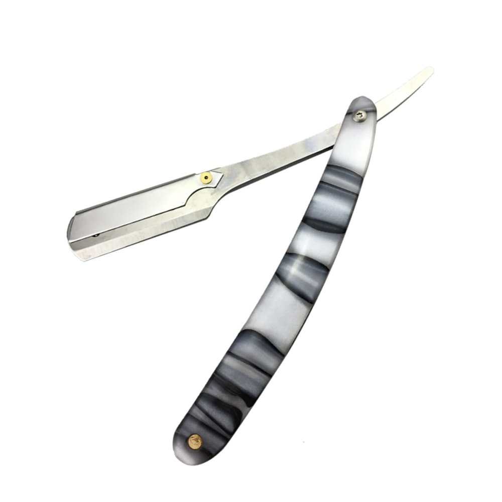 Manual Metal Straight Razor for Men, Vintage Barber Shaving Tool