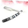 Manual Metal Straight Razor for Men, Vintage Barber Shaving Tool view 2