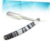 Manual Metal Straight Razor for Men, Vintage Barber Shaving Tool view 3