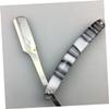 Manual Metal Straight Razor for Men, Vintage Barber Shaving Tool view 4
