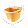 Didiseaon 1Pc Portable Foot Soaking Bath Basin Large Foot Massager Container for Home Spa Creative Foot Bath Bucket with Lid view 2