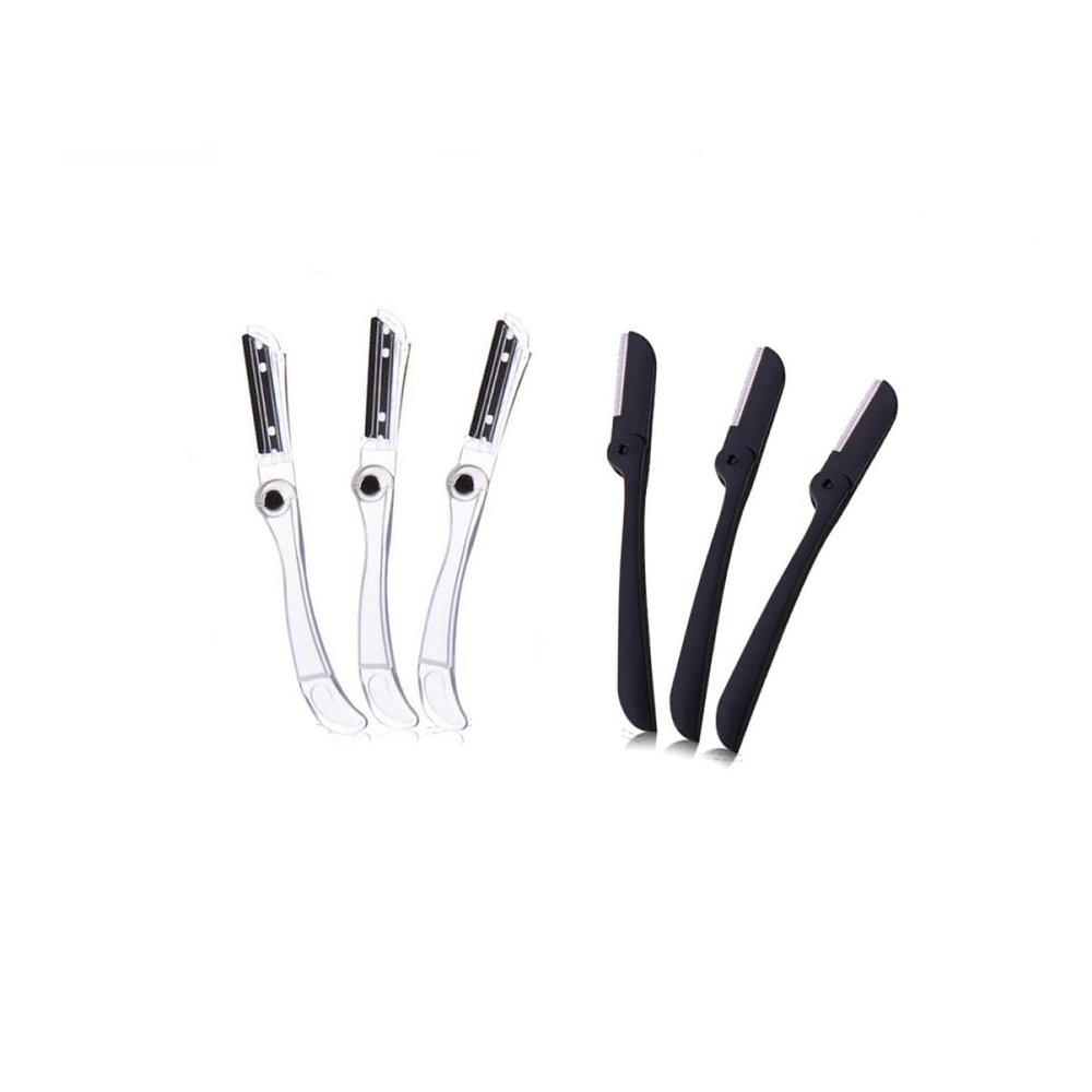 FOMIYES 6pcs Eyebrow Razor Kit for Women Face Hair Remover Dermaplaning Tool Safe and Portable Eyebrow Shaper Professional Makeup Beauty Tool Random Color
