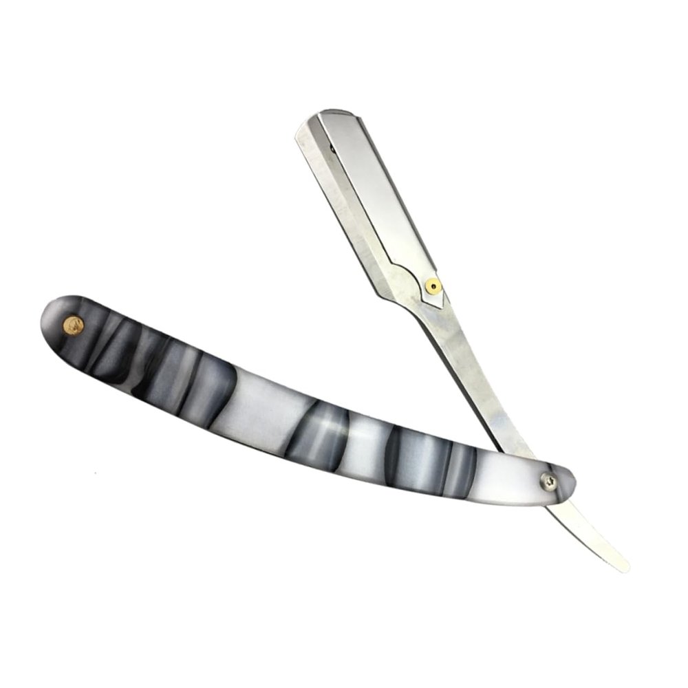 FOMIYES Barber Razor for Men Metal Shaving Razor Manual Razor for Men Safe Shaving Tool for Home Travel