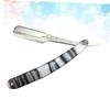 FOMIYES Barber Razor for Men Metal Shaving Razor Manual Razor for Men Safe Shaving Tool for Home Travel view 2