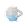 FOMIYES Ceramic Shaving Bowl for Men Quick Foaming Shaving Cup Smooth and Comfortable Design Ceramic Lathering Tool for Daily Use Shave Accessory for Grooming view 2