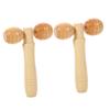 Didiseaon 2pcs Hand Roller Tool for Thigh Leg and Face Portable Manual for Back and Foot Relief Smooth Wooden Design for Enhanced Circulation view 1