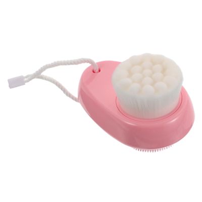 Didiseaon Dual Sided Facial Scrub Brush for Sensitive Skin Silicone Face Brush for Deep Pore Cleansing Exfoliating Portable Manual Cleansing Tool