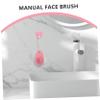 Didiseaon Dual Sided Facial Scrub Brush for Sensitive Skin Silicone Face Brush for Deep Pore Cleansing Exfoliating Portable Manual Cleansing Tool view 3