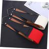 Ipetboom 2pcs Traditional Barber Strop Leather Razor Strop Sharpening Strap for Razor Blade Random Color view 4