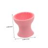 FOMIYES 2pcs Silicone Makeup Brush Cleaner Bowl Brush Cleaner Cup Makeup Cleanser Pad Professional Cleaning Tool Versatile Cleaning Bowl view 2
