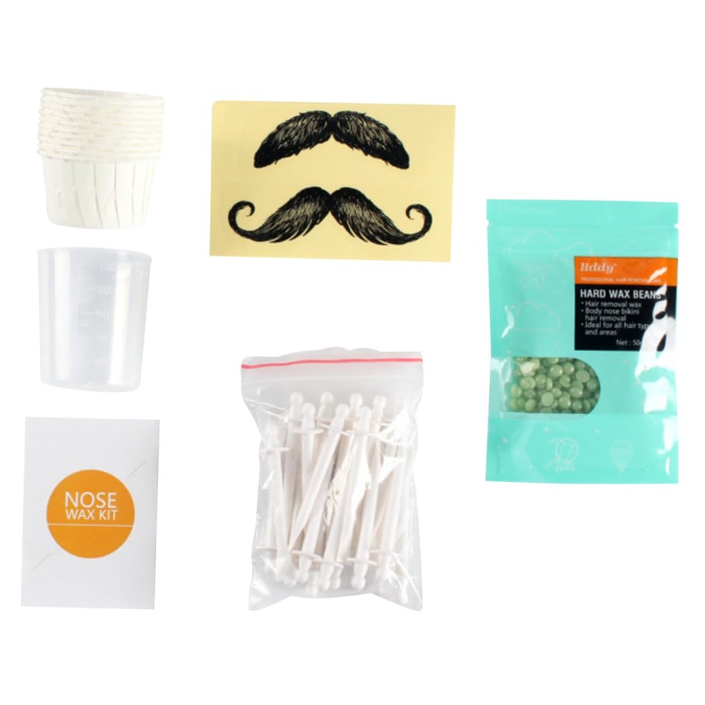Ipetboom 1set Disposable Nose Wax Sticks for Hair Removal Multi-purpose Applicators for Men and Women Nasal Hair Waxing Strips Nose Wax Kit