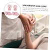 HAKIDZEL 2pairs Spa Paraffin Wax Gloves Foot Covers Hand Foot Care Therapy Kit Moisturizing Gloves Socks view 3