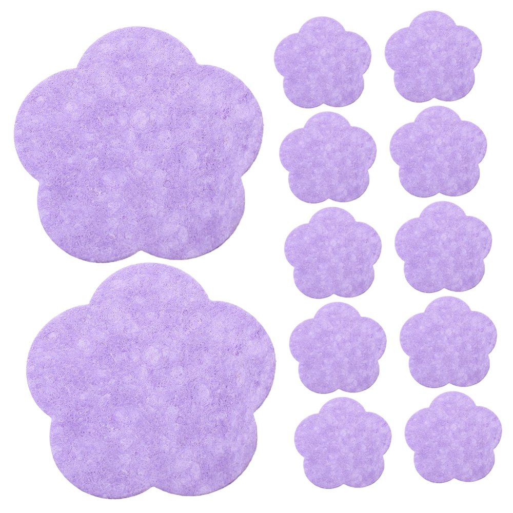 50pcs Flower Shaped Facial Cleansing Sponges, Compressed Wood Pulp