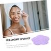 50pcs Flower Shaped Facial Cleansing Sponges, Compressed Wood Pulp view 2