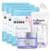 LingHaoLH 2PCS Neck Firming Cream and Neck Mask Set,Non-greasy Tighten Lift Firming Face Cream Skincare Moisturizer, 3 Pieces Deep Moisturizing Masks for Tightening, All Skin Type, 5 Pack view 1