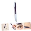 FOMIYES Portable Eyebrow Trimmer Tool with Sliding Cover Stainless Steel Eyebrow Razor for Women Compact Design for Easy Facial Hair Removal for Beginners and view 3