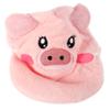 FOMIYES Hot Compress Towel Mask for Face Reusable Fleece Cartoon Pig Design Moisturizing Facial Towel for Spa and Home Use Care Essential view 1